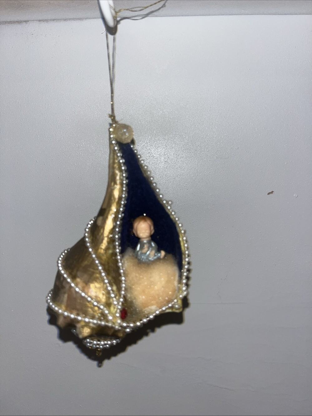 Unique Handcrafted Coastal Holiday Ornament